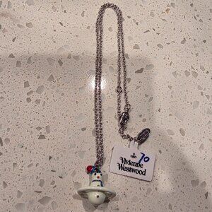 Vivienne Westwood Necklace,Christmas Snowman pendant.